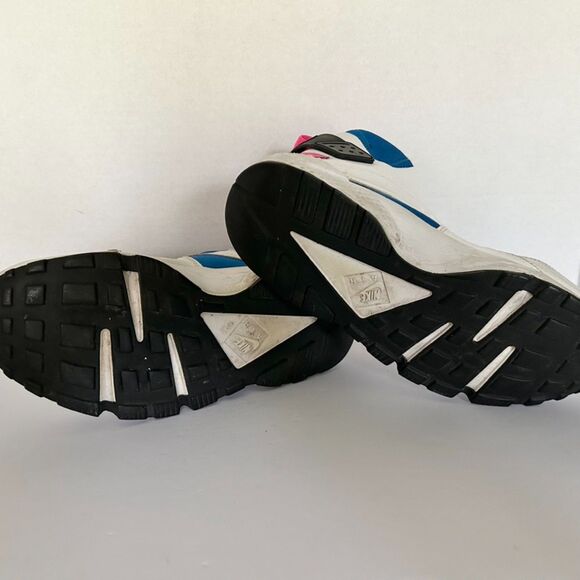NIKE AIR HUARACHE RUN MID Top White Black Pink Women's Sz 9 - Picture 5 of 7